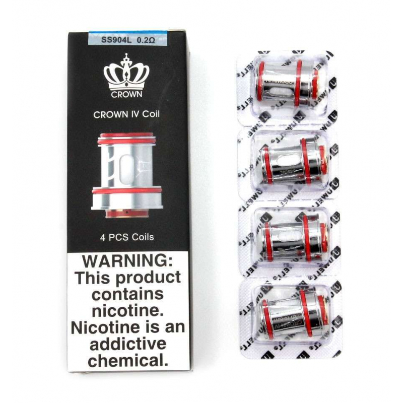 Résistance Uwell - Crown IV Dual SS904L x 4