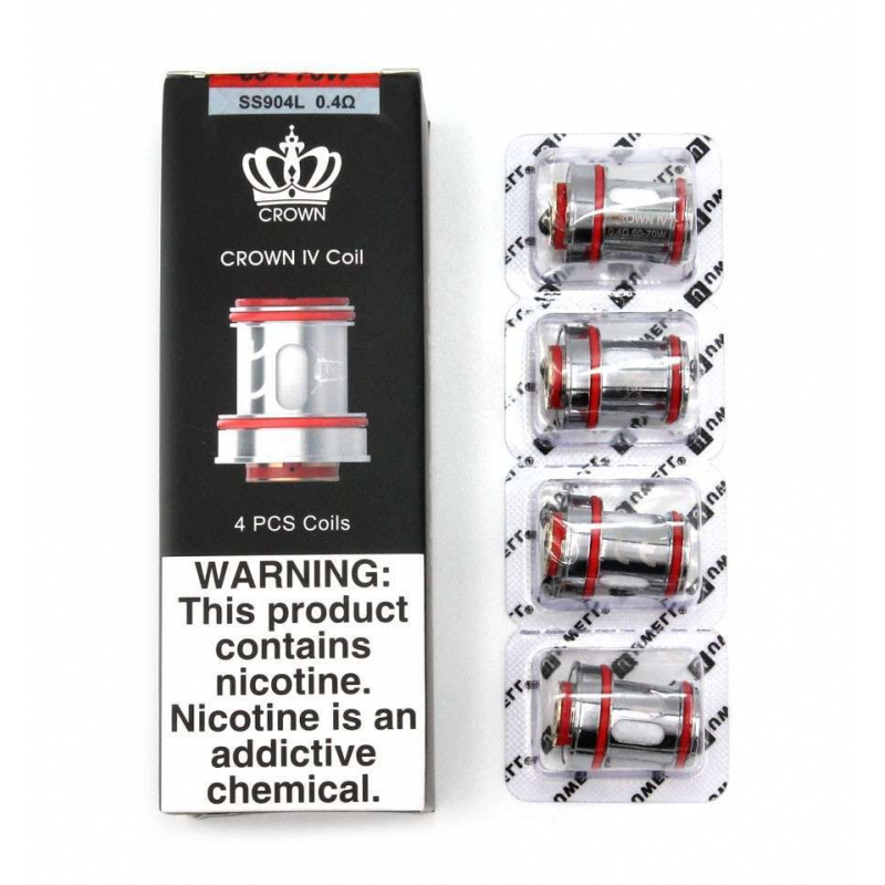 Résistance Uwell - Crown IV Dual SS904L x 4