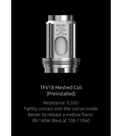 Résistances SMOK - Tank TFV18 X3