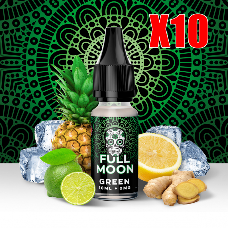 Full Moon - Green 10ml TPD x10 50/50