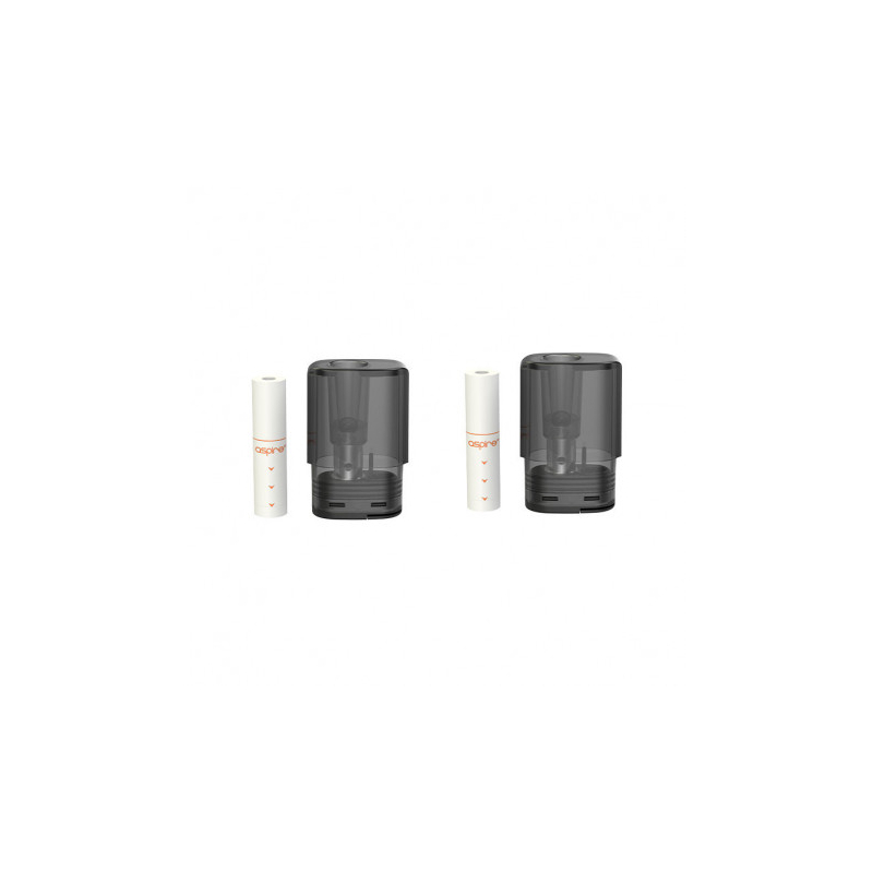 Aspire - Cartouches Pod Vilter & vilter S 2ml - 0.8/1ohm X2