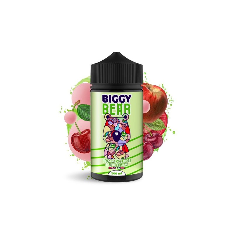 Biggy Bear - Pomme Cerise Bubble Gum 200ml