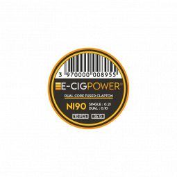 E-Cig Power - Ni90 Dual Core Fused Clapton X20