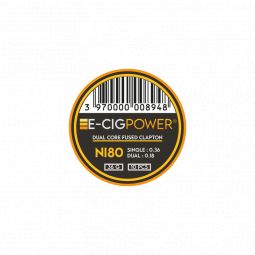 E-Cig Power - Ni80 Dual Core Fused Clapton X20