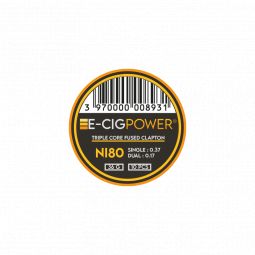 E-Cig Power - Ni80 Triple Core Fused Clapton X20