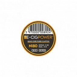 E-Cig Power - Ni80 Quad Core Fused Clapton X20