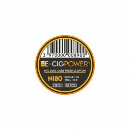E-Cig Power - Ni80 MTL Dual Core Fused Clapton X20