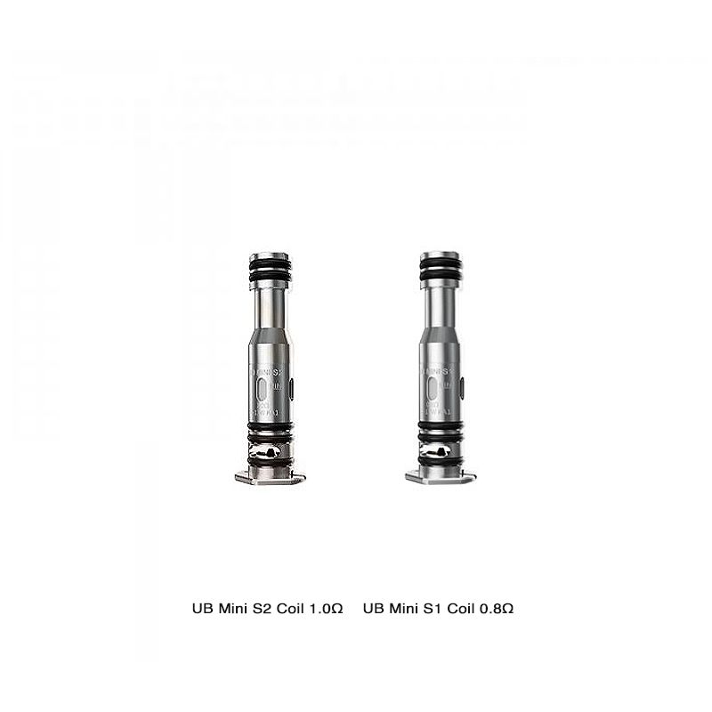 Lost Vape - Résistances UB Mini S1 0.80oHm / S2 1.00oHm X5