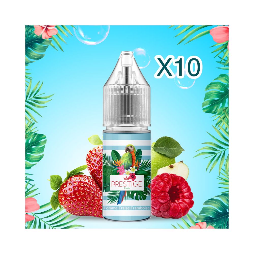 Prestige Fruits - Pomme Fraise Framboise Nic Salt 20mg - 50/50 - 10ml X10