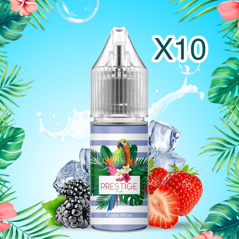 Prestige Fruits - Nic Salt -Fraise Mûre - 50/50 - 10ml X10