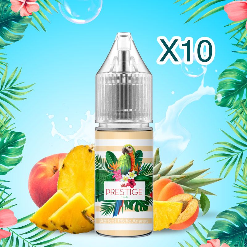 Prestige Fruits - Nic Salt - Abricot Pêche Ananas  - 50/50 - 10ml X10