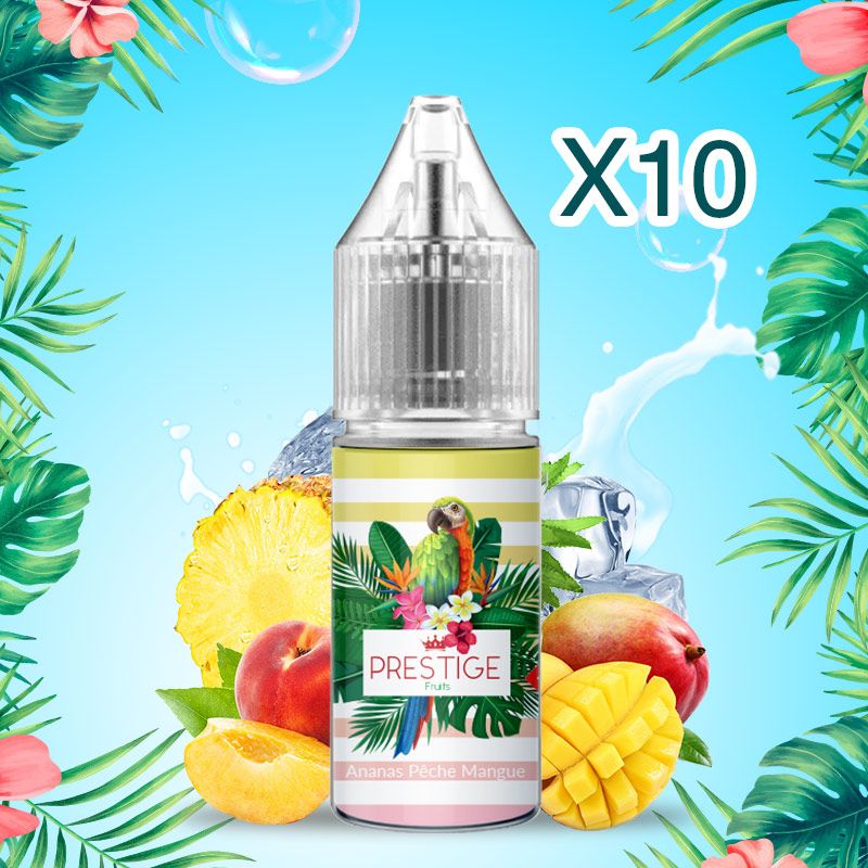 Prestige Fruits - Nic Salt -Ananas Pêche Mangue - 50/50 - 10ml X10