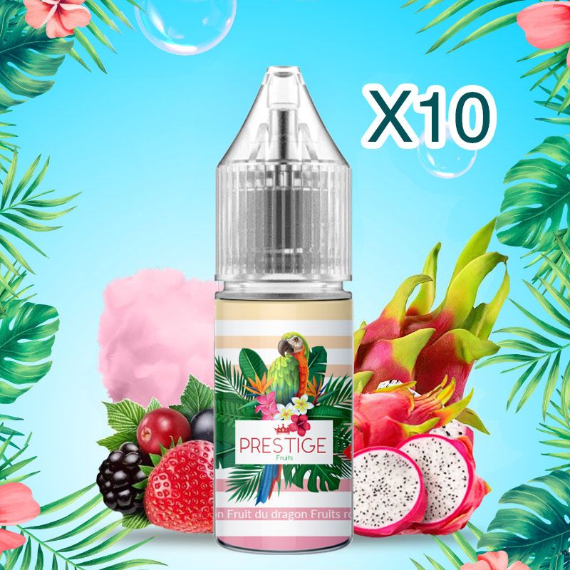Prestige Fruits - Nic Salt -Cotton Candy Fruit du Dragon Fruits Rouges - 50/50 - 10ml X10