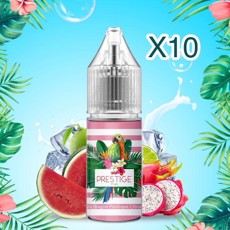 Prestige Fruits - Nic Salt - Dragon Fruit Watermelon Lime - 50/50 - 10ml X10