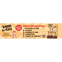 Pack d'Implantation Barre de Coq by Le Coq qui vape - 4 saveurs différentes 28 flacons