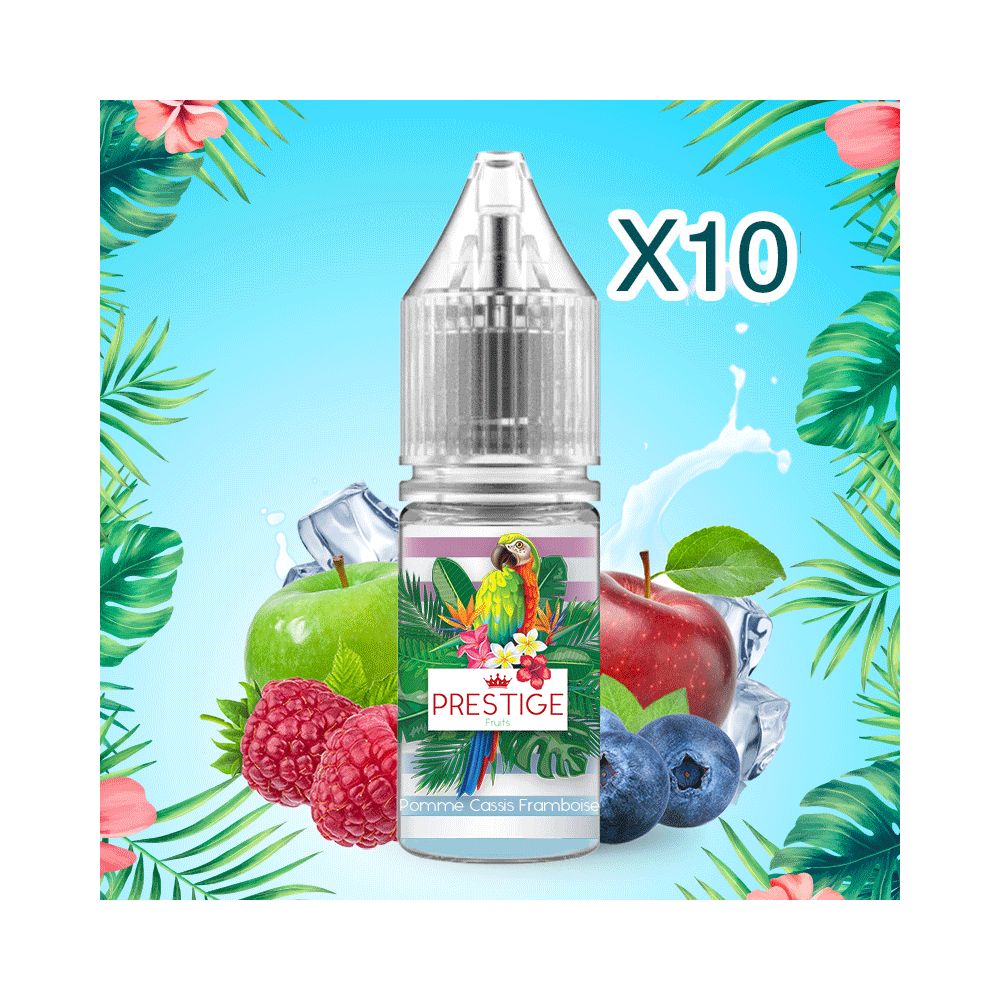 Prestige Fruits - Nic Salt - Apple Blackcurrant Raspberry - 50/50 - 10ml x10