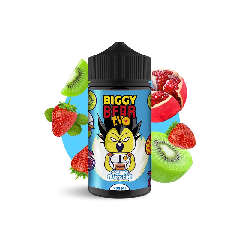 Biggy Bear Evo - Grenade Fraise Kiwi - 50/50 200ml