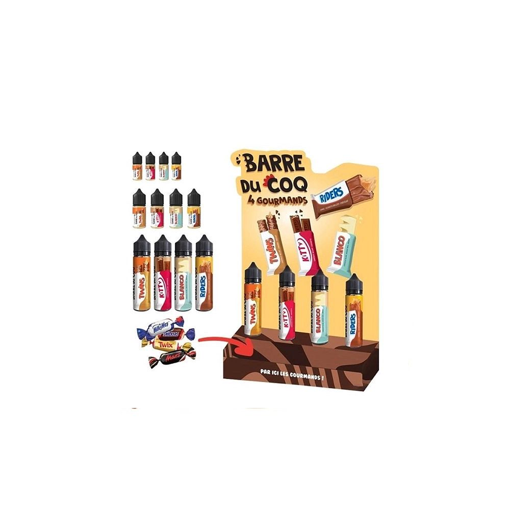 Pack d'Implantation Barre du Coq by Le Coq qui vape - 4 saveurs différentes 28 flacons