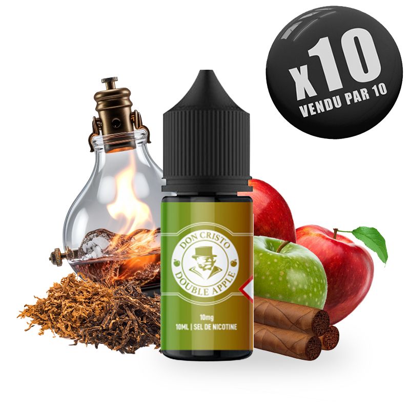 PGVG - Don Cristo Double Apple - NicSalt - 10-20mg - 10ml X10