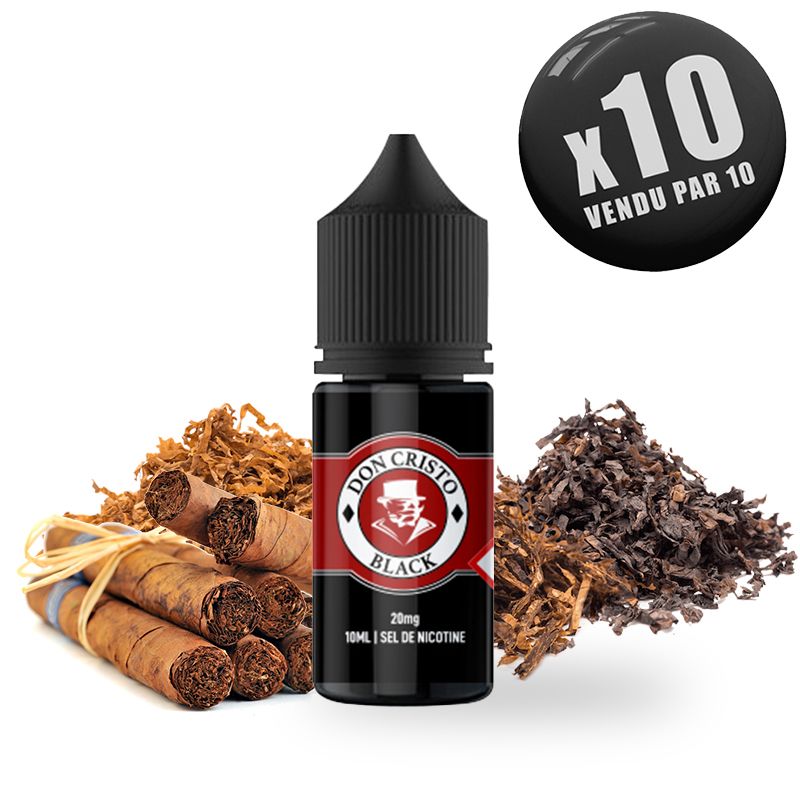 PGVG - Don Cristo Black - NicSalt - 10-20mg - 10ml X10