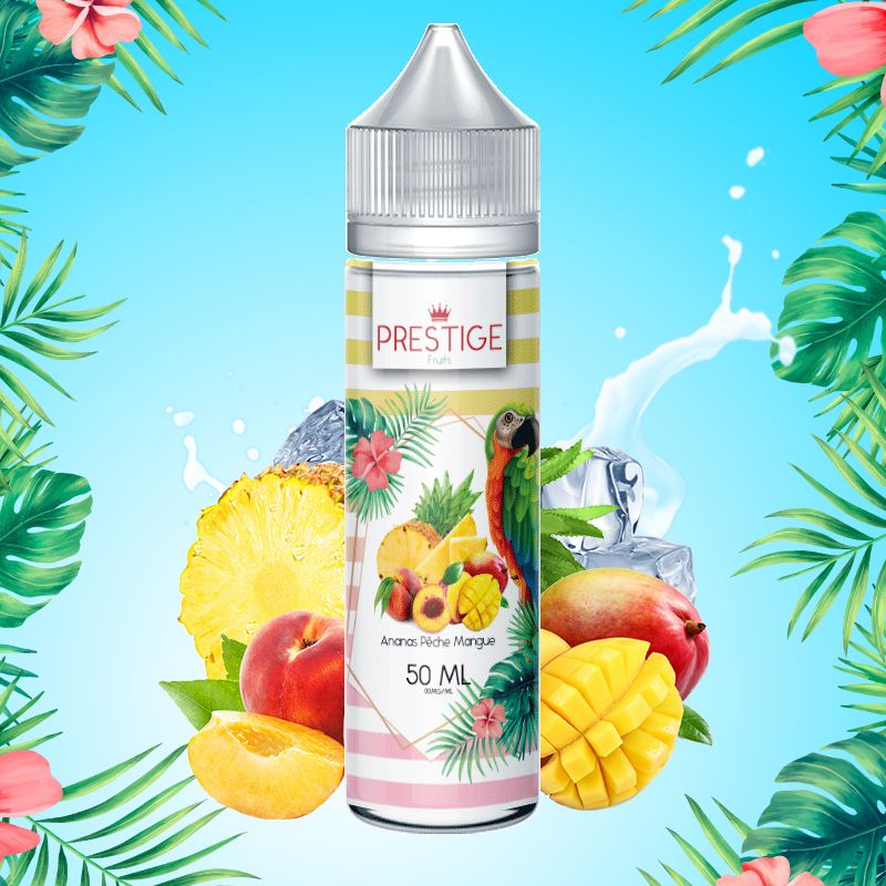 Prestige Fruits - Ananas Pêche Mangue 50ml 50/50