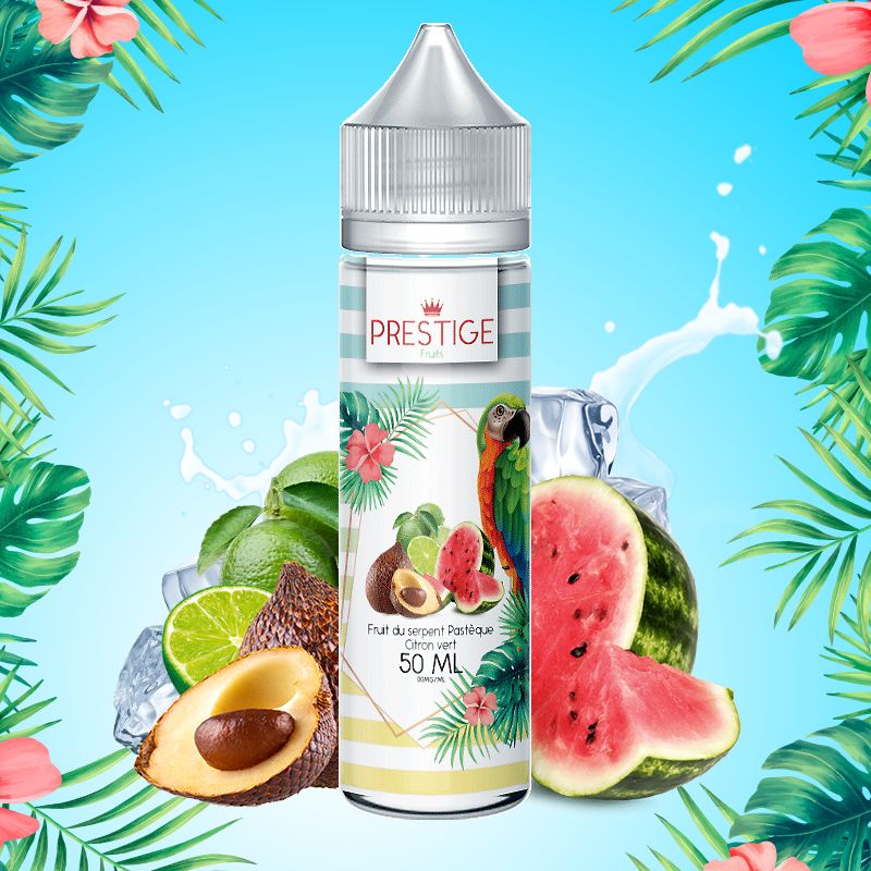 Prestige Fruits - Fruit du Serpent Citron Vert Pastèque 50ml 50/50