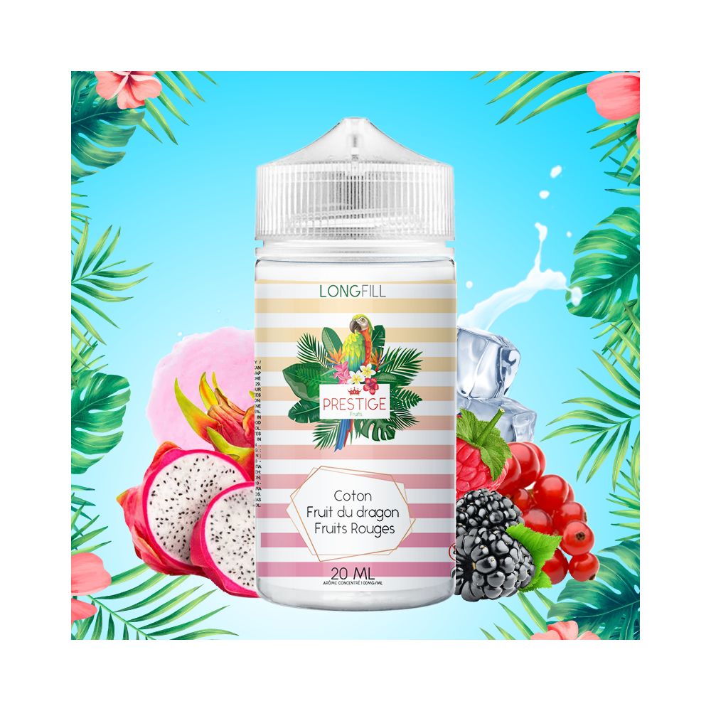 Prestige Fruits - LongFill Cotton Candy Dragon Fruit Red Fruit Concentrate 20ml/120ml