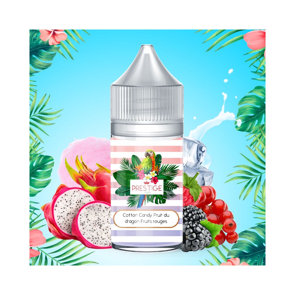 Prestige Fruits - Cotton Candy Fruit du dragon Fruits rouges Concentré 30 ML