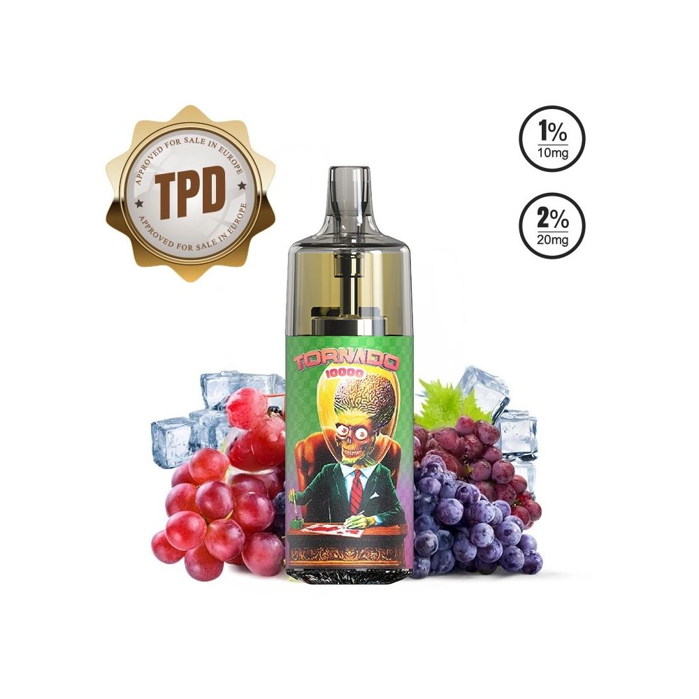 Tornado 10000 - TPD Europe Grape Ice 10-20MG