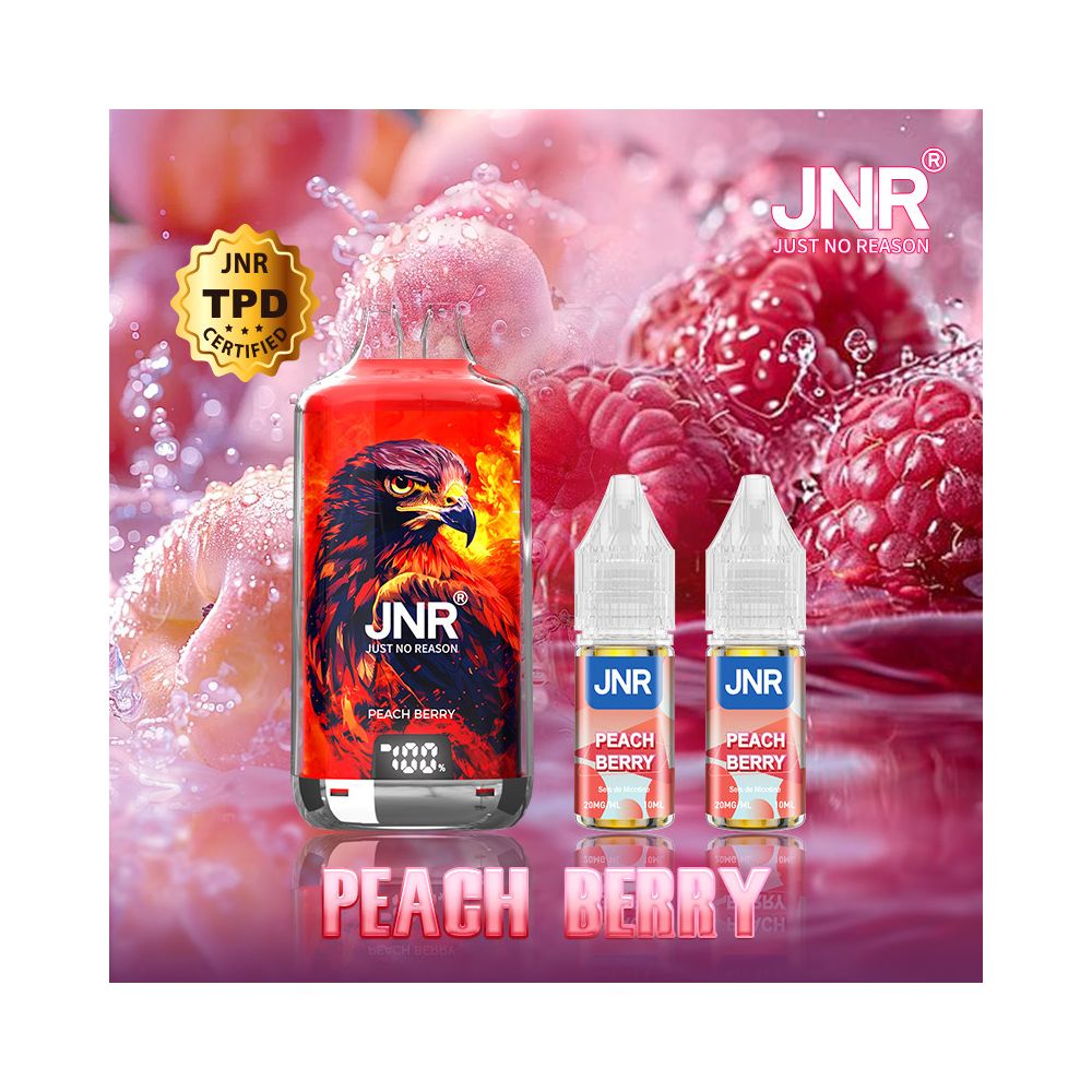 Falcon X JNR - Puff Pêche Fruit des bois - 28 000 bouffées