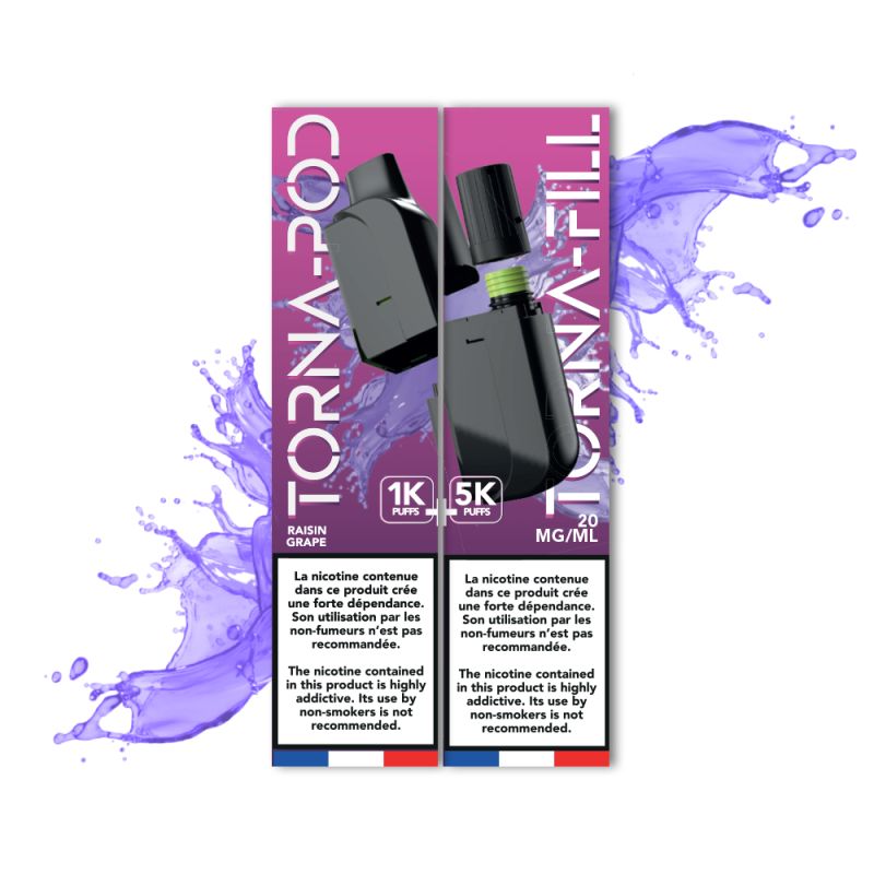 TORNA-BAR - Torna Pod / Fill Grape 6K Puffs x5