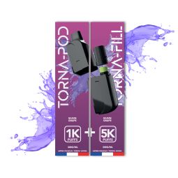 TORNA-BAR - Torna Pod / Fill Grape 6K Puffs x10