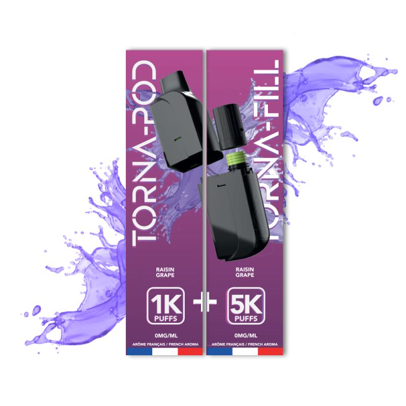 TORNA-BAR - Torna Pod / Fill Grape 6K Puffs x5