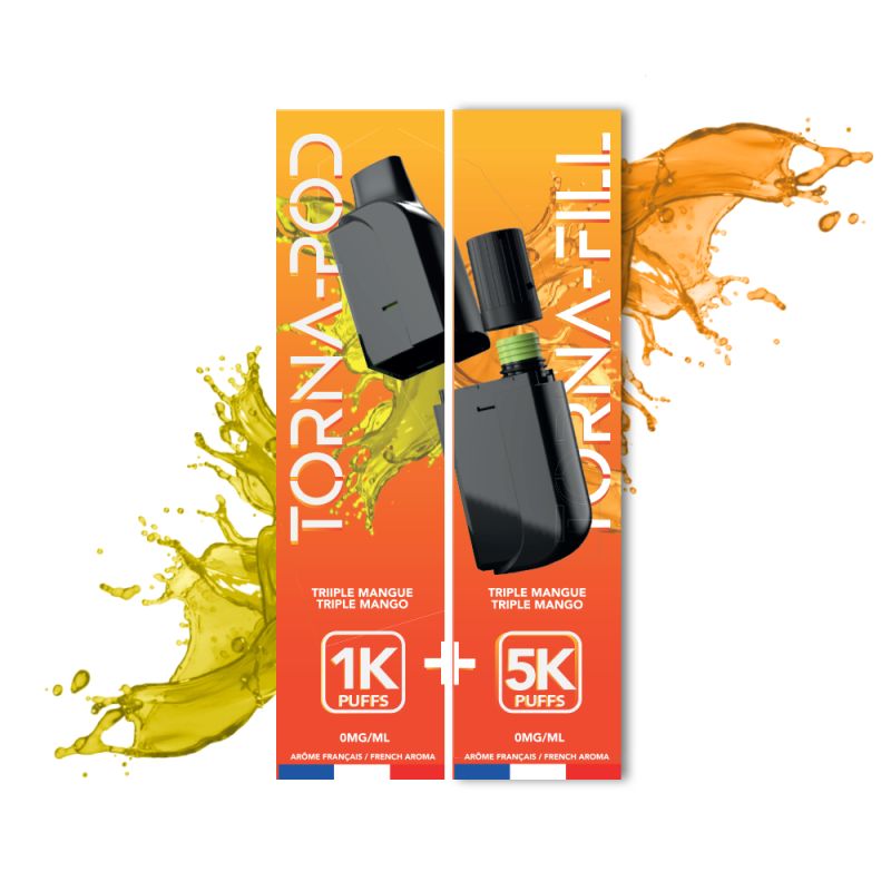 TORNA-BAR - Torna Pod / Fill Triple Mango 6K Puffs x5