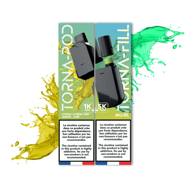 TORNA-BAR - Torna Pod / Fill Lemon & Lime 6K Puffs x5