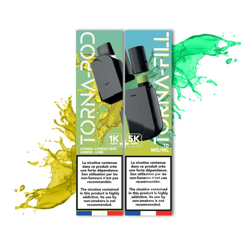 TORNA-BAR - Torna Pod / Fill Citron & Citron vert 6K Puffs x5
