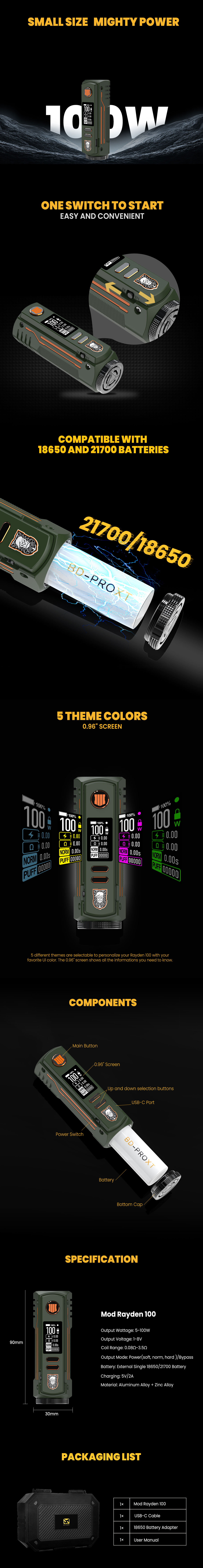 Mod Rayden 100