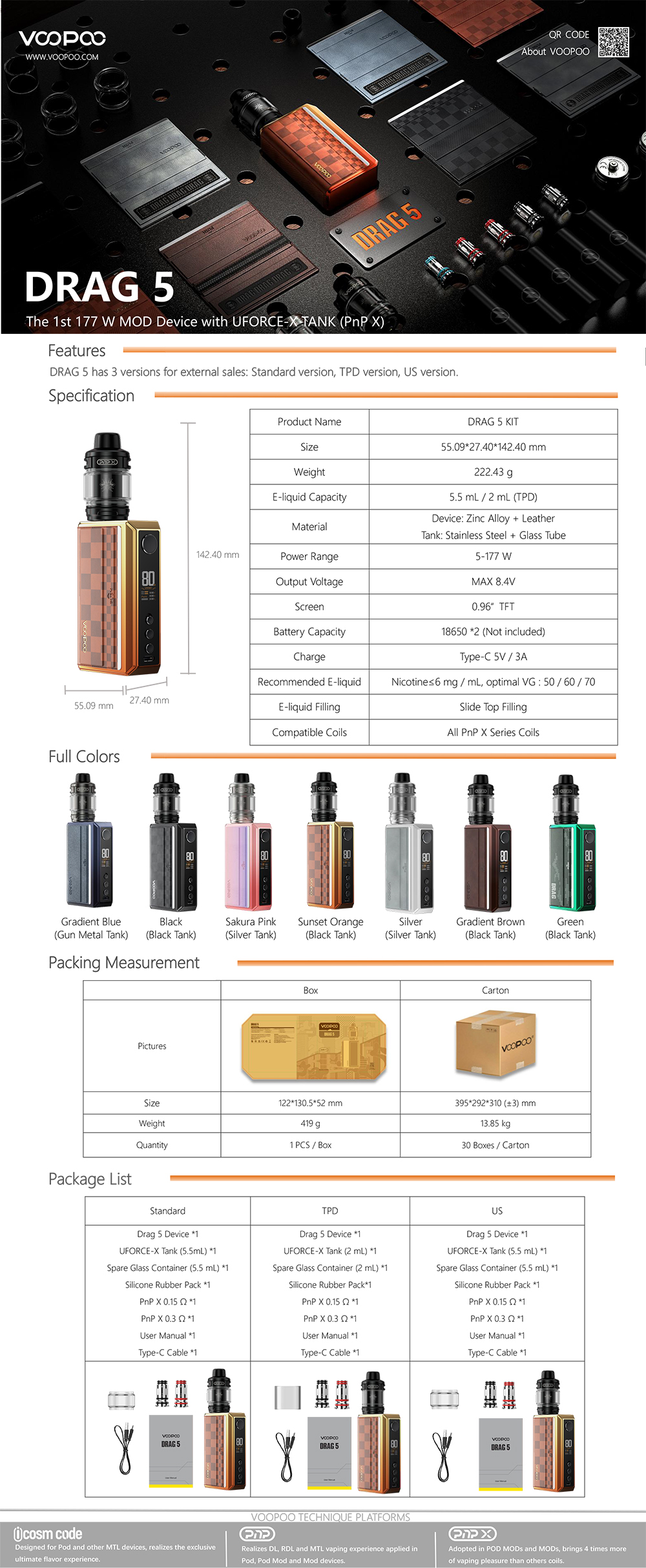 Voopoo - Drag 5